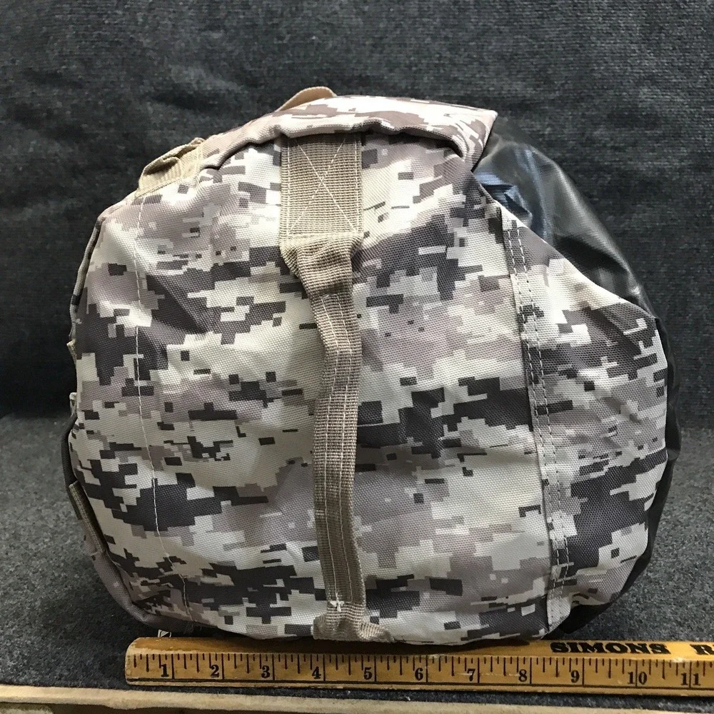 ScarletSkye Medium Size Camp 2 Pocket Digital Camo Duffle Bag w/ Molle Webbing